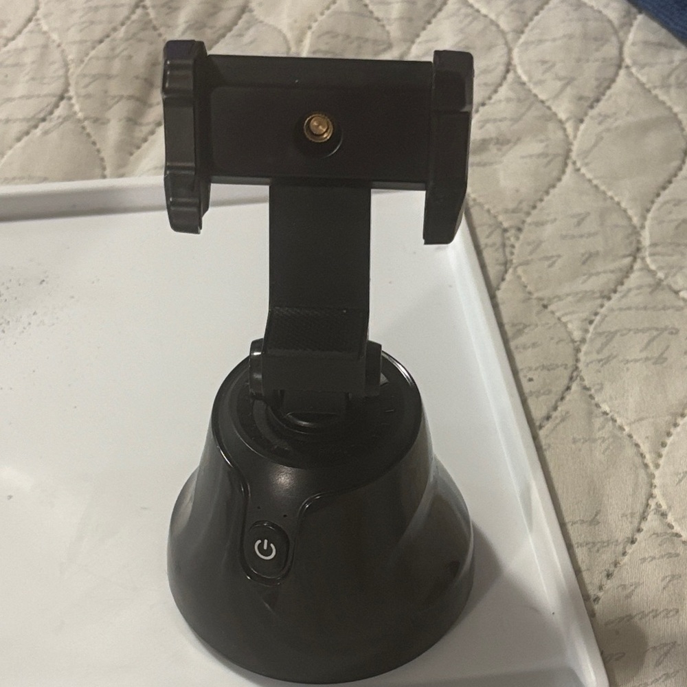 Black 360° Rotating Phone Holder / Auto-Tracking Stand